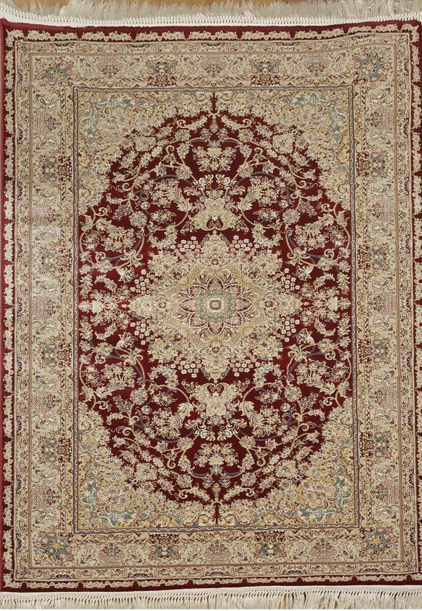 Ковер с коротким ворсом Iranian Star 4130a 200x400 см Red (56462040)