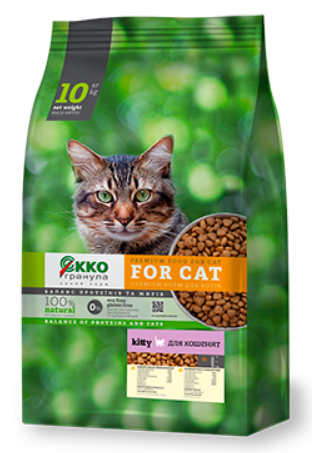 Корм сухий для кошенят Екко-гранула 10 кг (00-00015165)