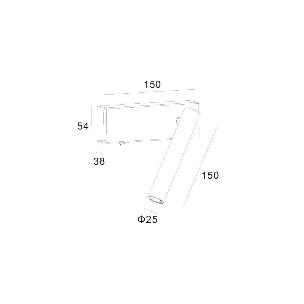 Бра с выключателем Skarlat RWLB087 3 Вт WH 3000 K (60474) - фото 3 Бра с выключателем Skarlat RWLB087 3 Вт WH 3000 K (60474) - фото 3