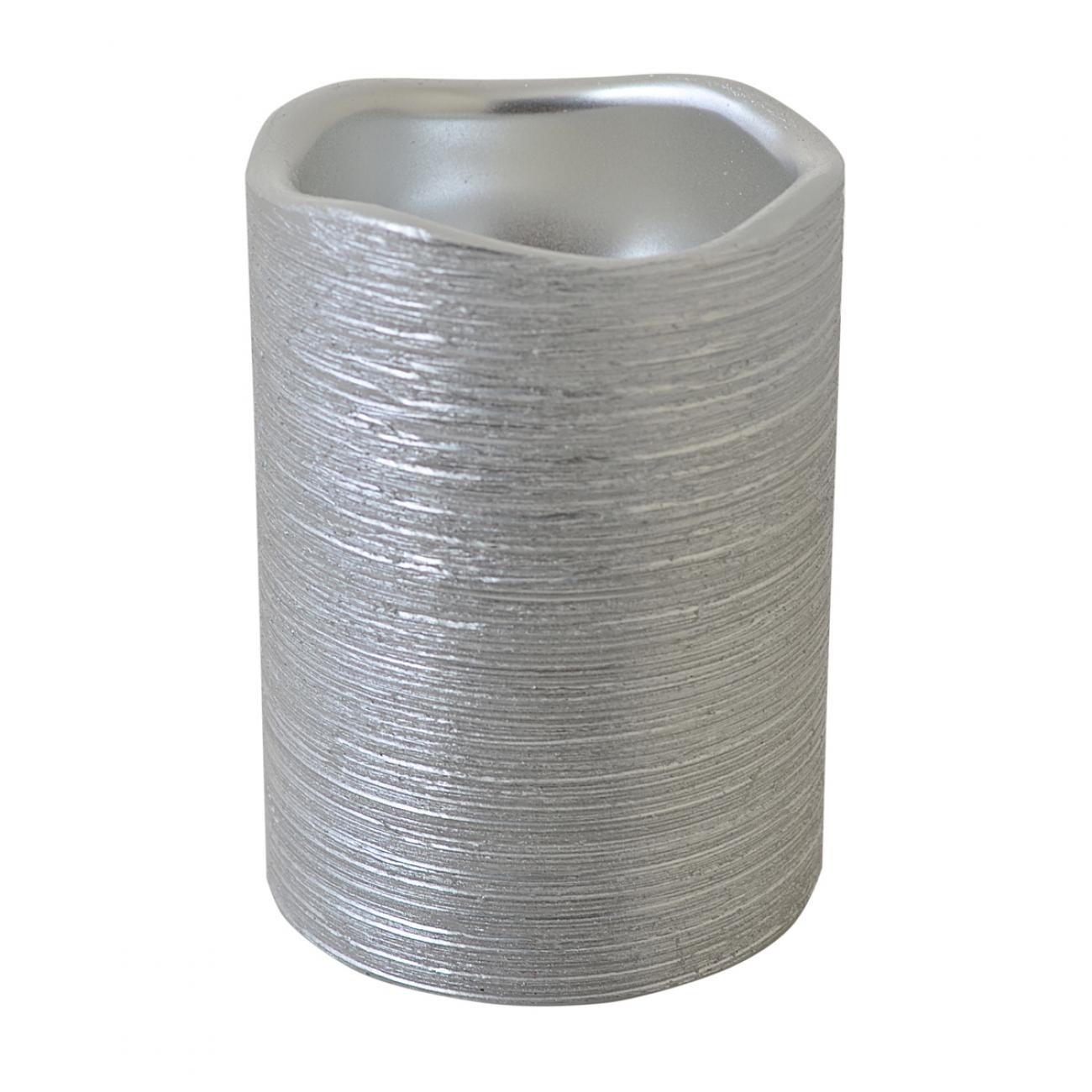 Свеча Yes! Fun LED 7,5х10 см восковая Серебряный (0710363)