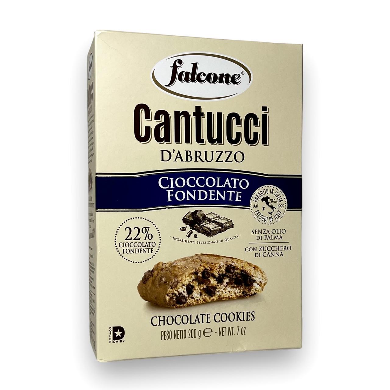 Печенье кантучини FALCONE cantucci cioccolato fondente 200 г (1891304853)