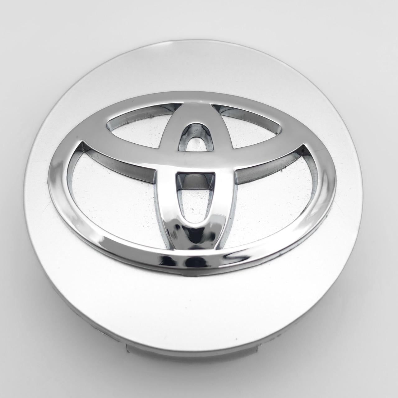 Колпачок заглушка ступицы колеса Toyota 62 мм тип 3 Хром (3009208859)