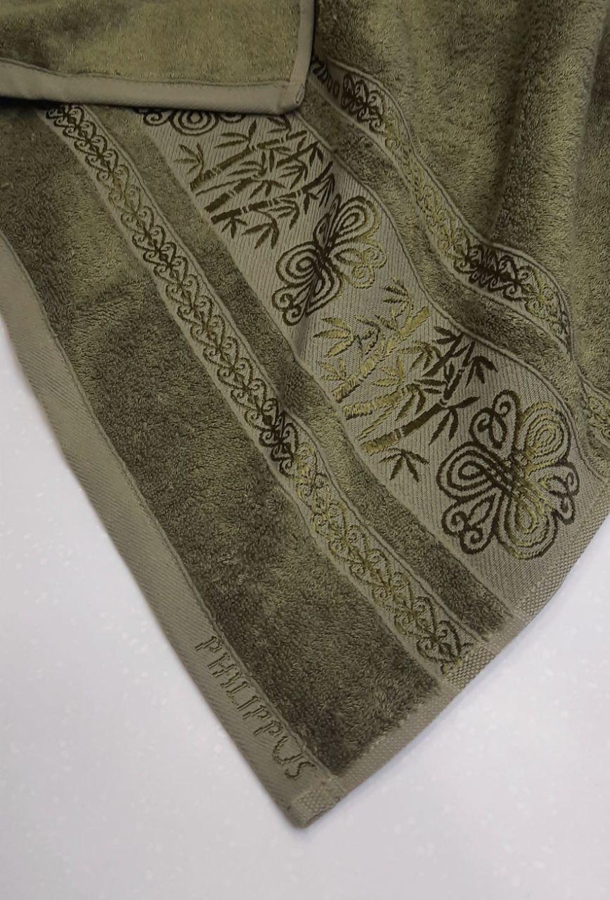 Полотенце бамбуковое банное Philippus 70х140 Хаки (05833) - фото 3