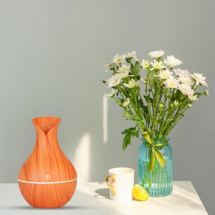 Зволожувач повітря-аромадифузор зволожувач повітря з підсвічуванням UKC LR053 130 мл Світле дерево - фото 8