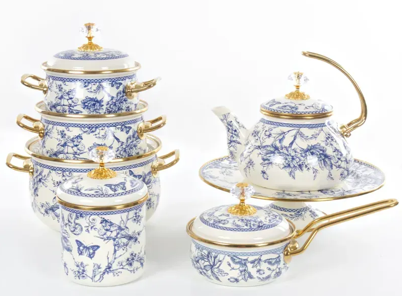 Каструля емальована BUTTERFLY Elmani з кришкою 3,8 л 20 см (763-028) - фото 7