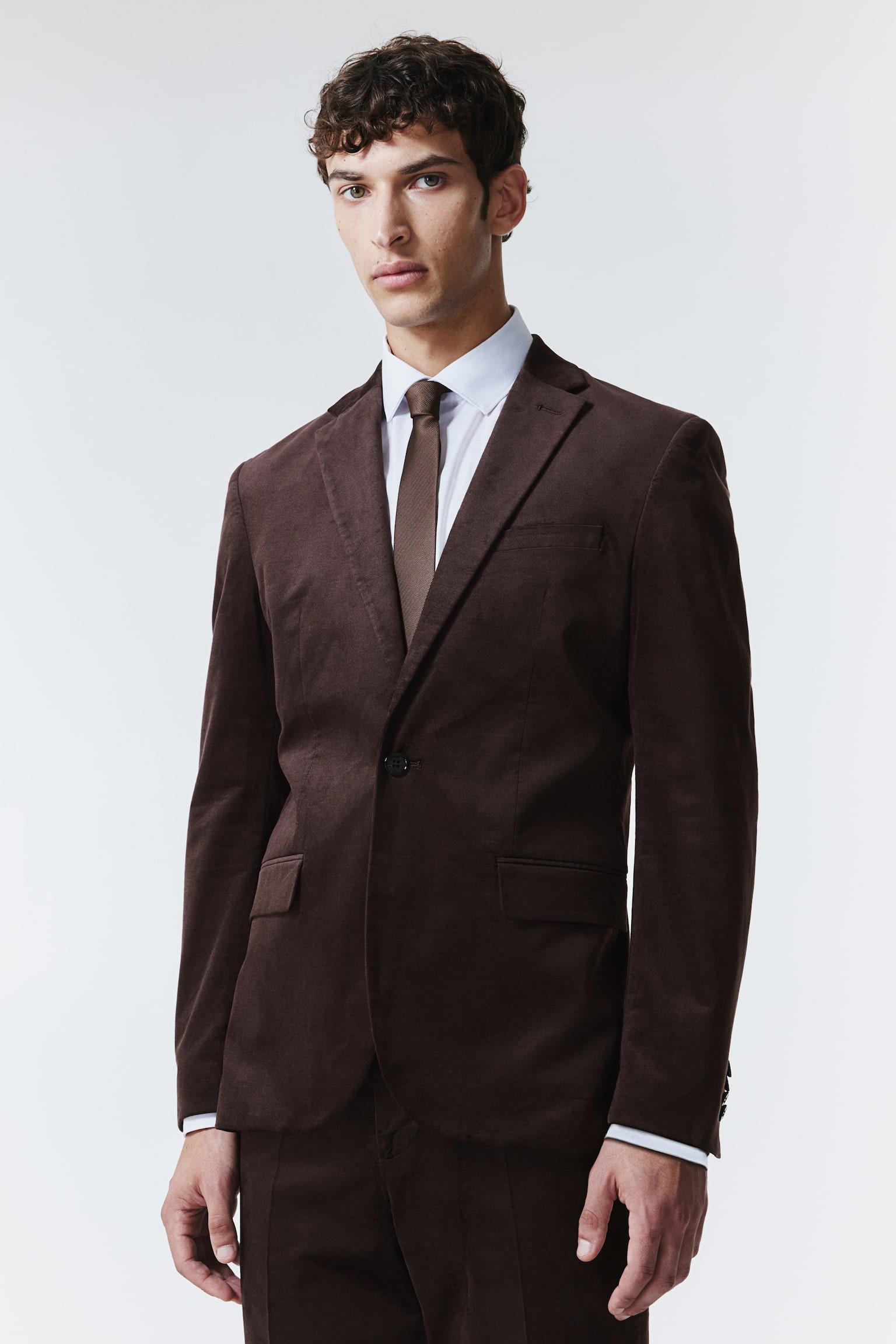 Піджак H&M р. 50 Коричневий (1162002П) - фото 4