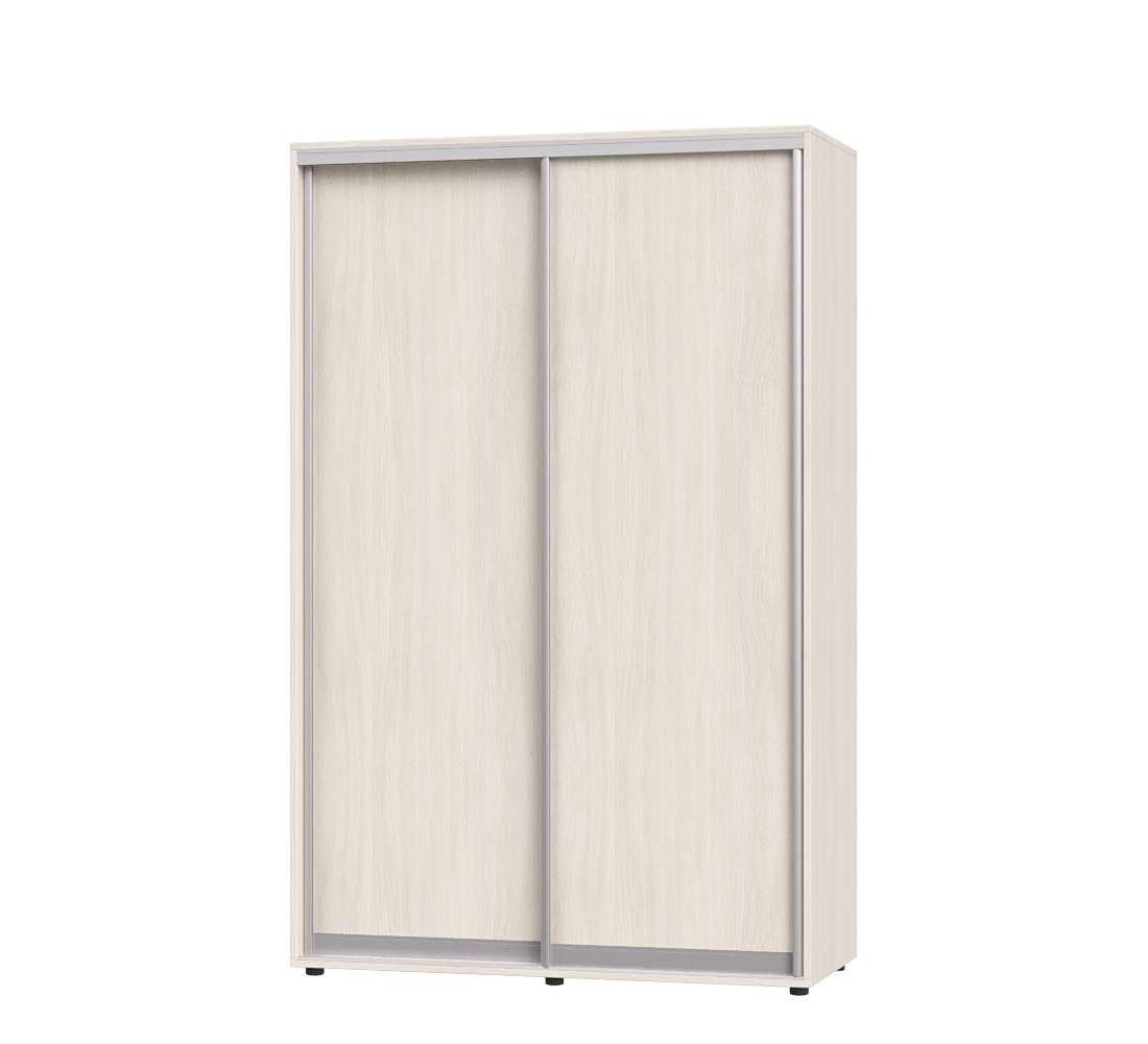 Шкаф-купе двухдверный Эверест ШК-02 140х60х220 см Дуб Молочный (06906)