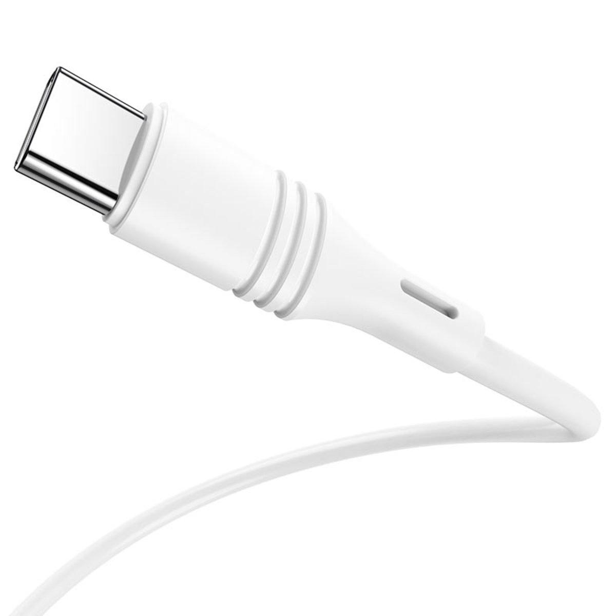 Кабель Borofone Charge OTG BX43 CoolJoy USB Type-C 3 A 1 м White (BX43CW)