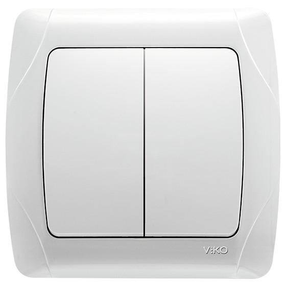 Выключатель 2-клавишный VIKO Carmen