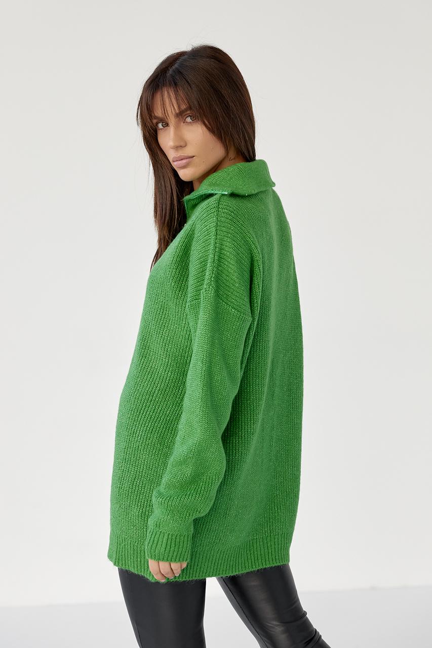 Туника оверсайз S Зеленый (9506289) - фото 2 Туника оверсайз S Зеленый (9506289) - фото 2