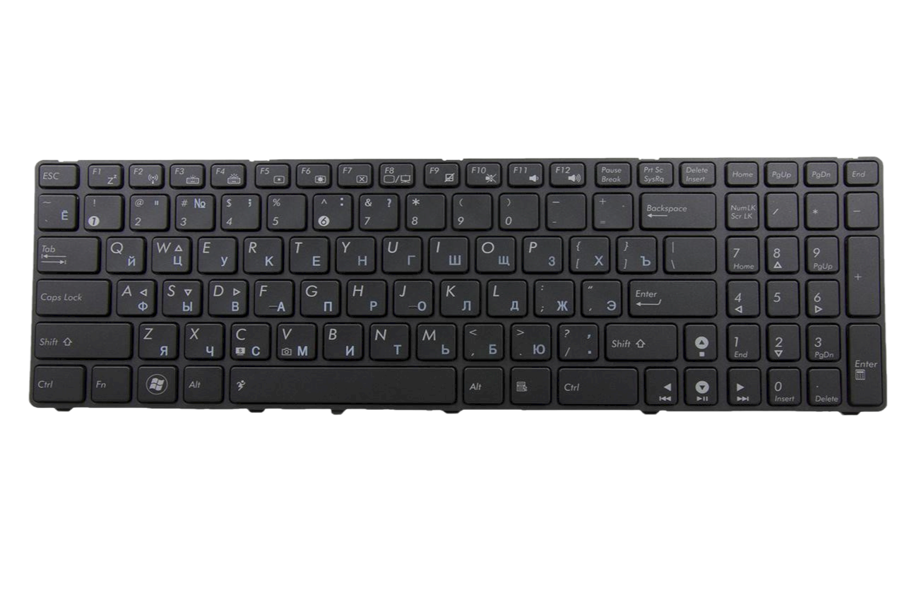 Клавиатура для ноутбука Asus W90 W90 с подсветкой клавиш матовая (04GNV32KRU00)