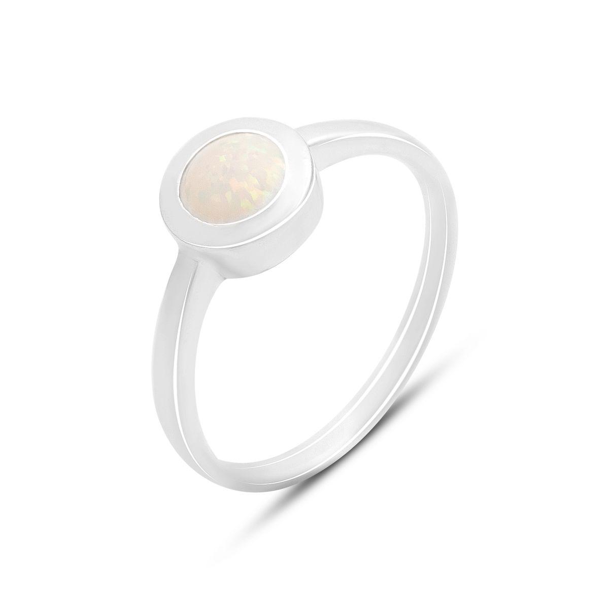 Кольцо серебряное с опалом 0,331 ct 2,02 г р. 17,5 (1189450)