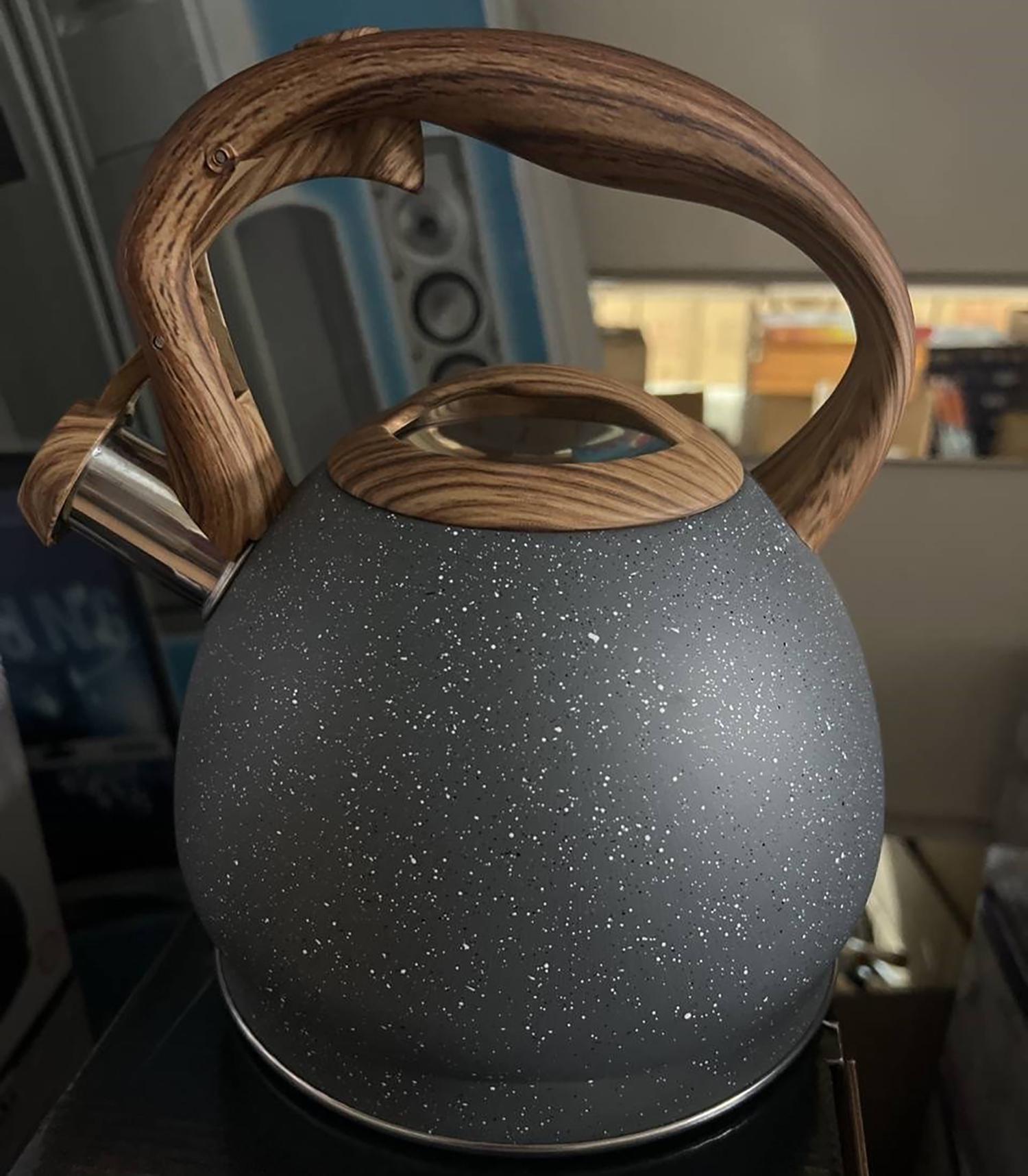 Чайны со свистком и крышкой ZAUBERG ZB 164/3 из нержавеющей стали и бакелита 3 л Черный (87744) - фото 4 Чайны со свистком и крышкой ZAUBERG ZB 164/3 из нержавеющей стали и бакелита 3 л Черный (87744) - фото 4