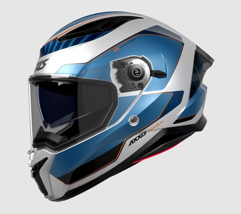 Мотошолом Axxis PANTHER SV Tribute C7 L Matt Blue (37064)