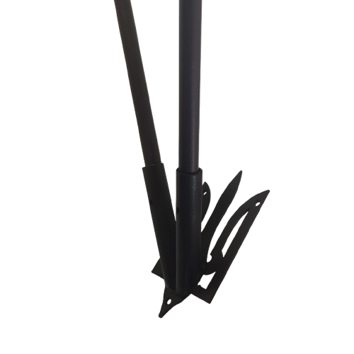 Флагшток настенный с металлическим древком на два флага