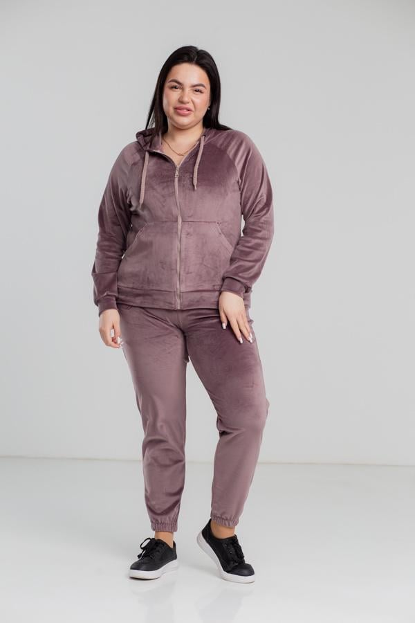 Спортивний костюм жіночий AKSAN двійка 4XL Світло-коричневий (23.1860_light_brown_54(4XL))