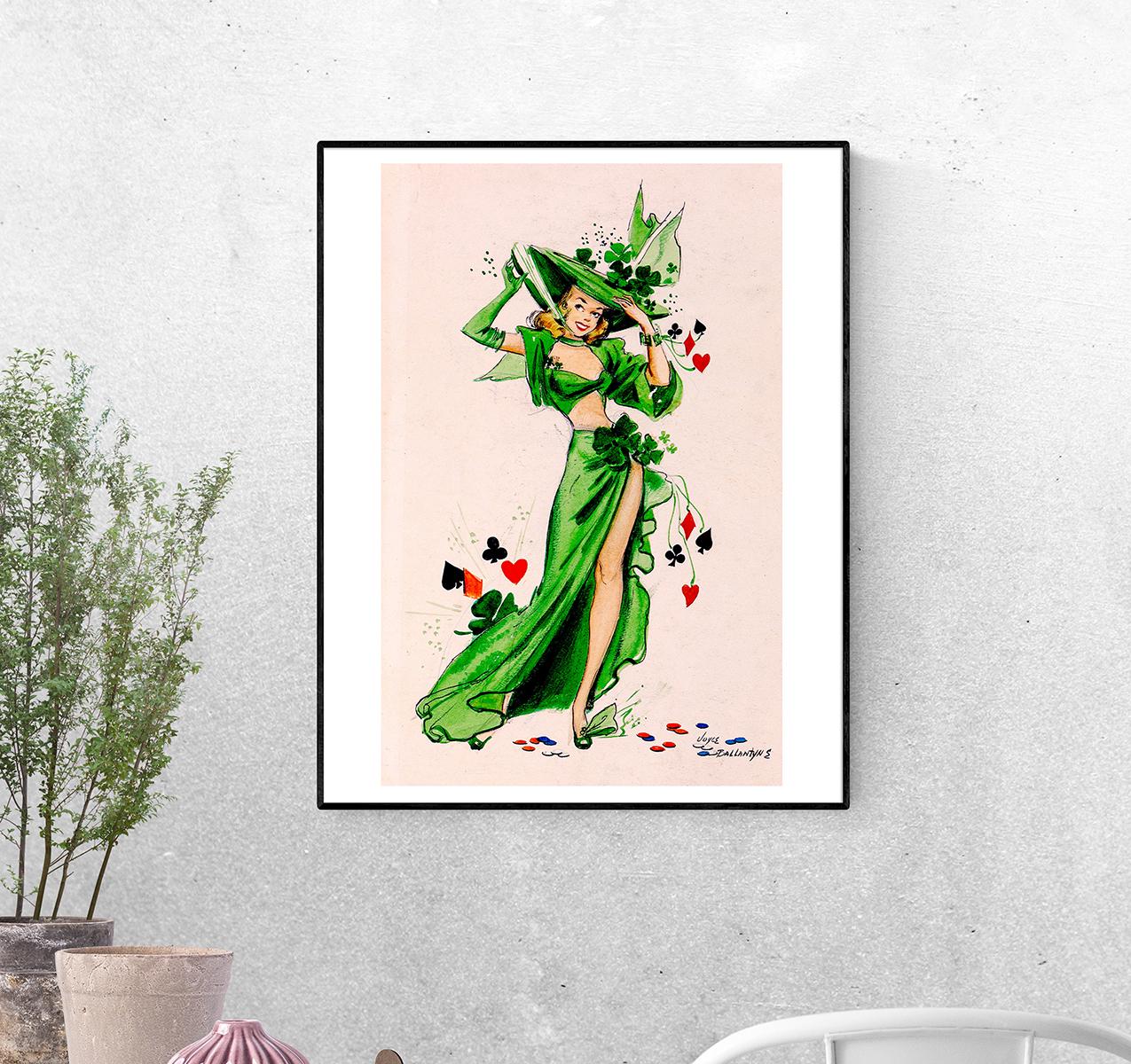 Постер Настоящая удача ирландца. Джойс Баллантайн формат А-5 (pin_up010277_Poster)