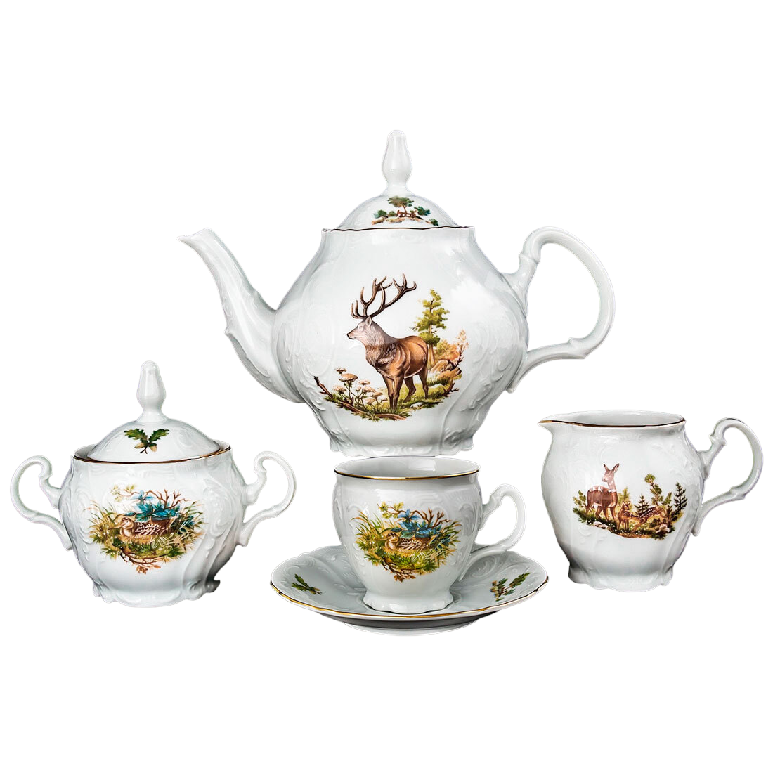 Сервиз чайный с высокой чашкой Thun bernadotte 00000000772 17 пр./6 п.