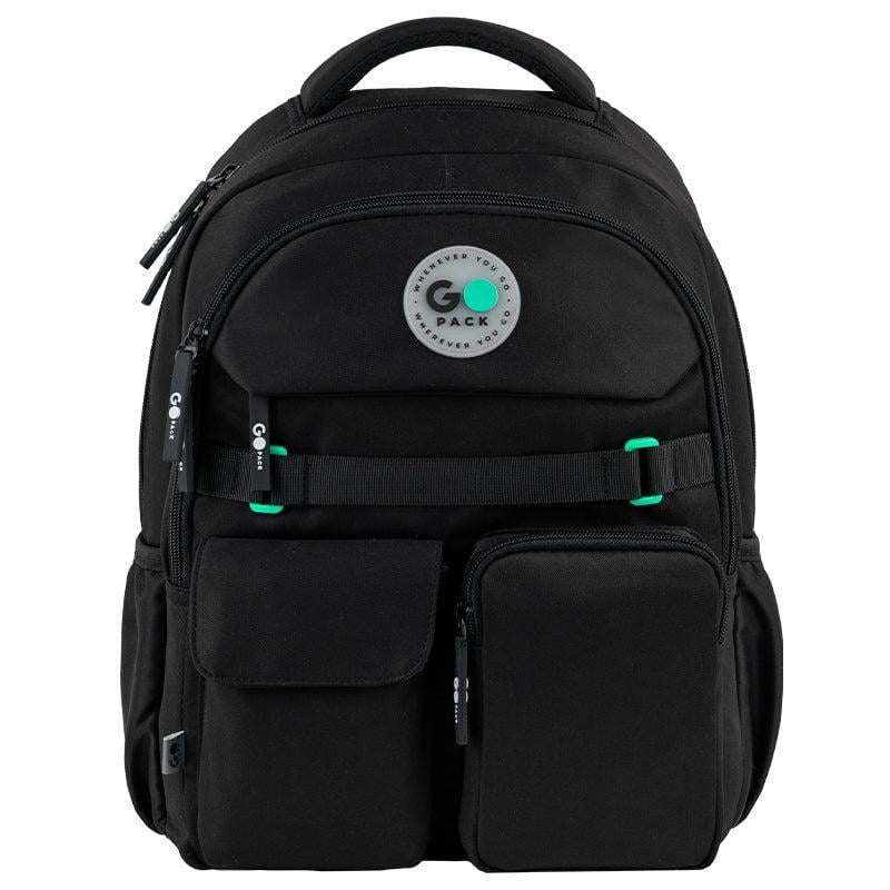 Рюкзак школьный GoPack Education 39,5x28x15 см 16 л Черный (GO26-183M-3)