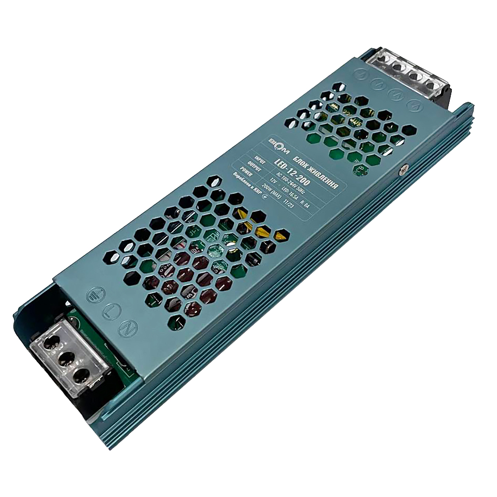 Блок живлення Biom 200W 12V 16,5A IP20 LED-12-200