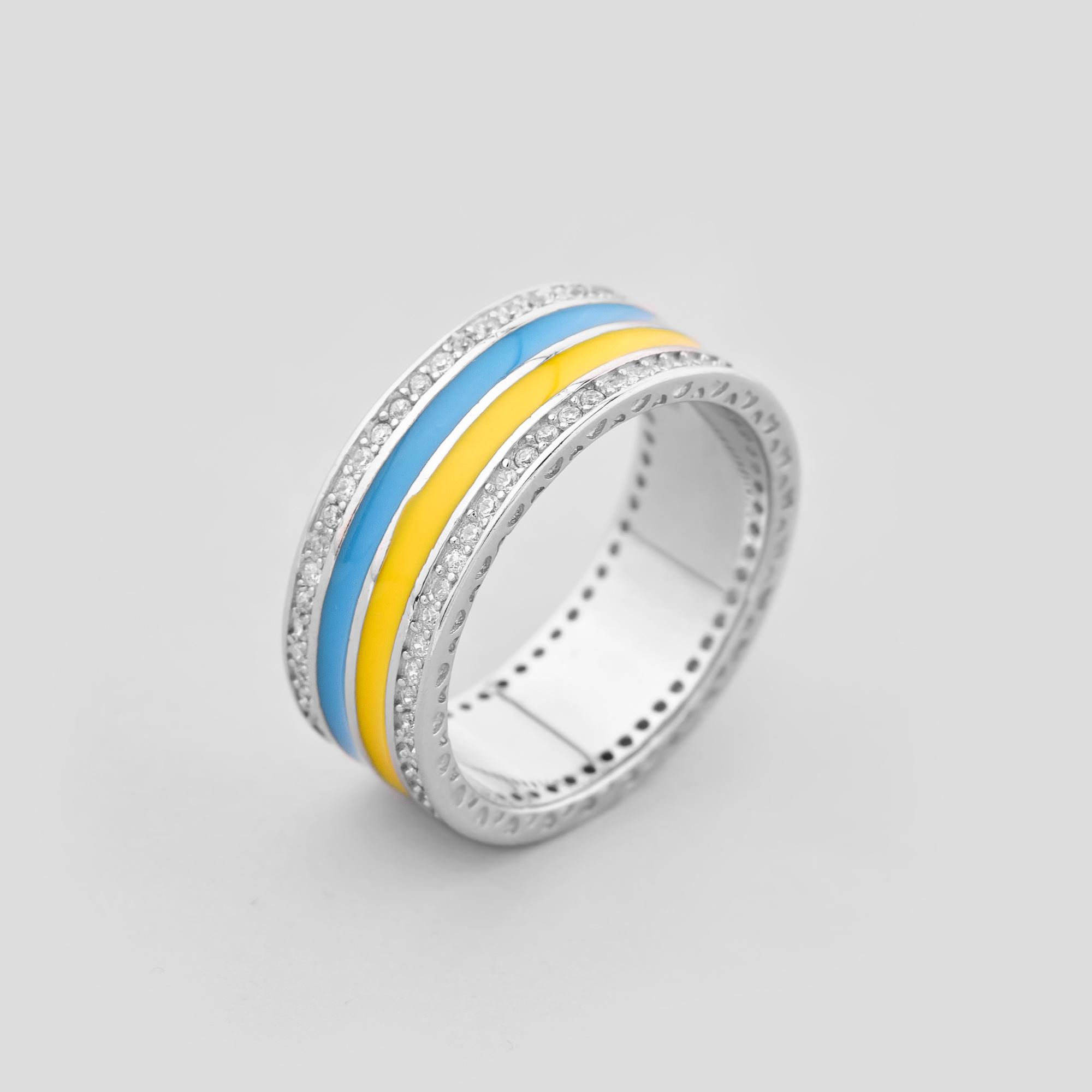 Серебряное кольцо Minimal Патриотизм р. 17 (17293) Серебряное кольцо Minimal Патриотизм р. 17 (17293)