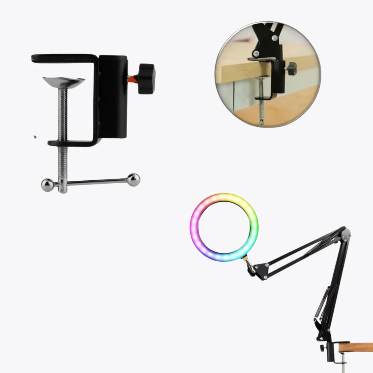 Кольцевая лампа RGB 26 см (22060805) - фото 3 Кольцевая лампа RGB 26 см (22060805) - фото 3