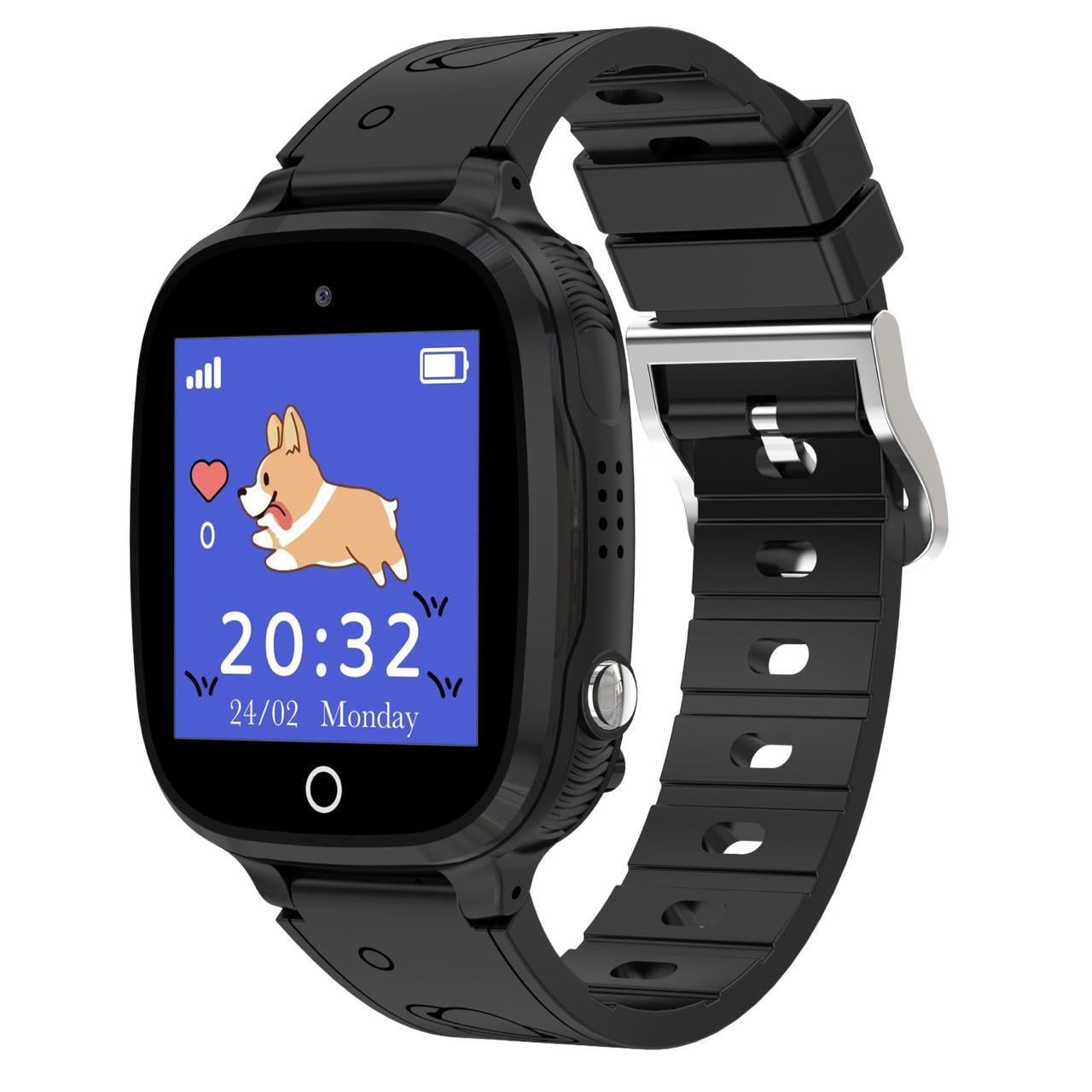 Смарт-часы детские Q18 GPS камерой/прослушиванием Черный (35727878)