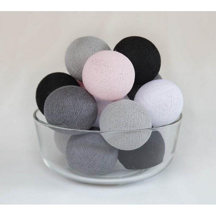 Гирлянда тайская фонарики CBL Pink&Dark 20 шариков 3,7 м - фото 2 Гирлянда тайская фонарики CBL Pink&Dark 20 шариков 3,7 м - фото 2