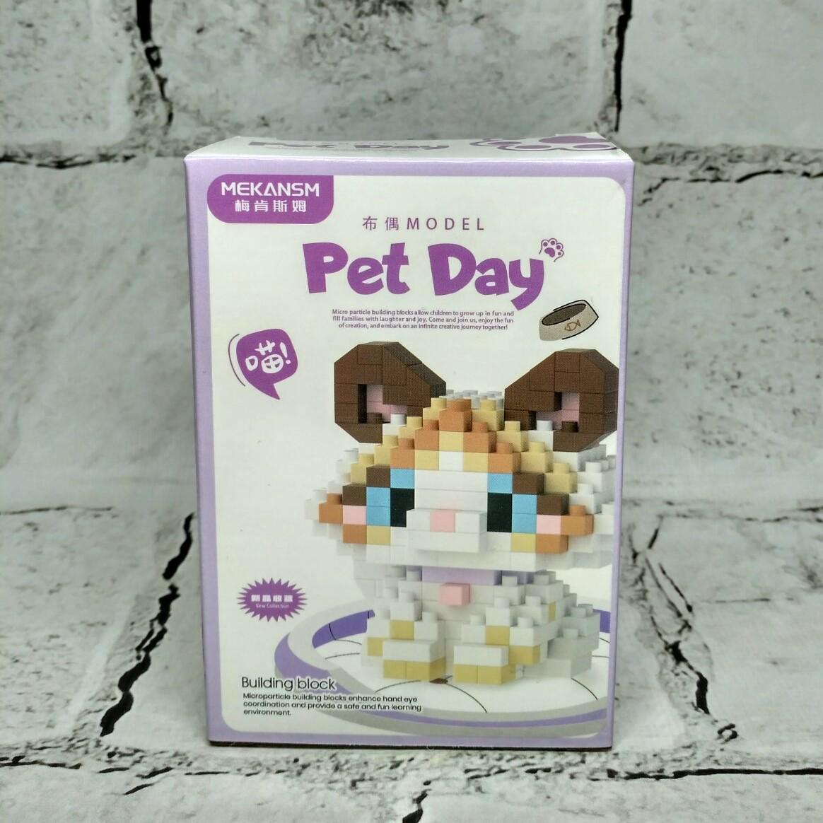 Конструктор блоковый детский Pet day фигурка Котик Рэгдолл (K223)