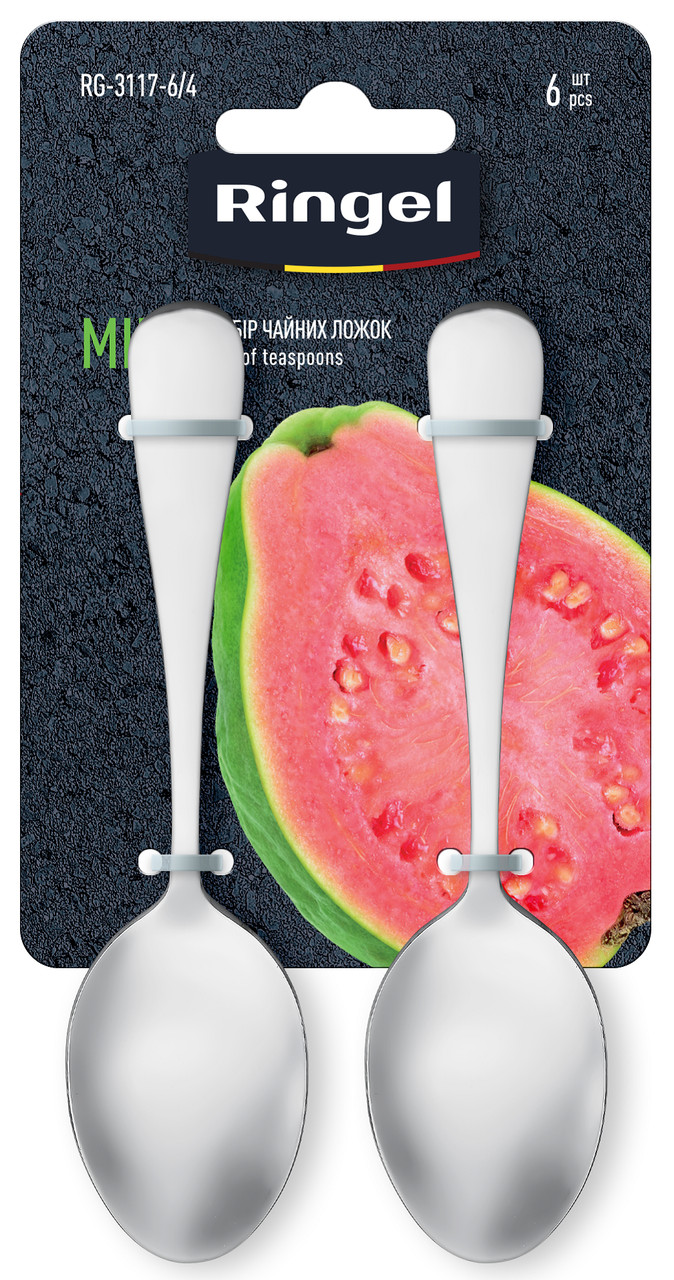 Набор чайных ложек Ringel Mira 6 шт. из нержавеющей стали 14 см (RG-3117-6/4)