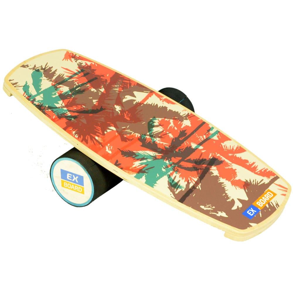 Балансборд Ex-board Red Palm черный валик 13 см в резине (EX30)