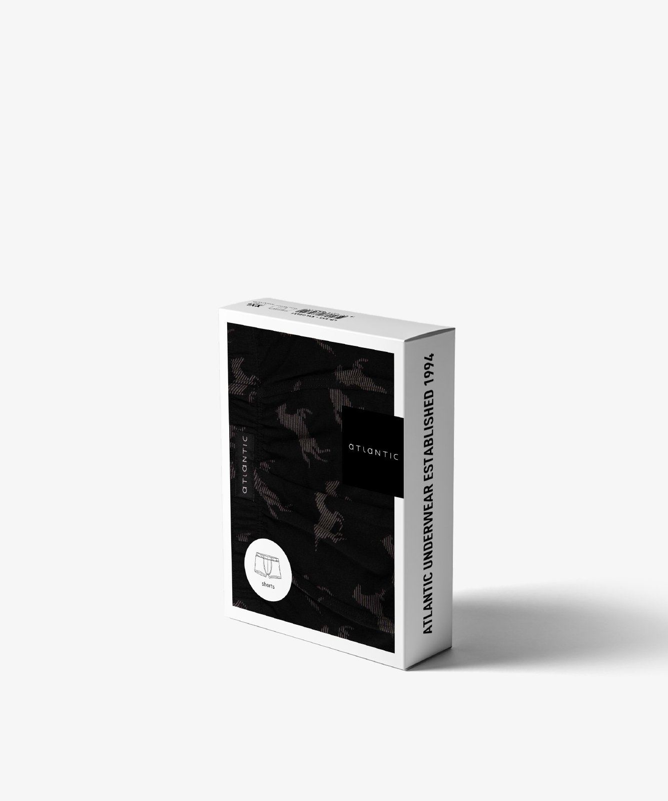 Трусы мужские шорты Atlantic MH-1149 хлопок Черный - фото 2