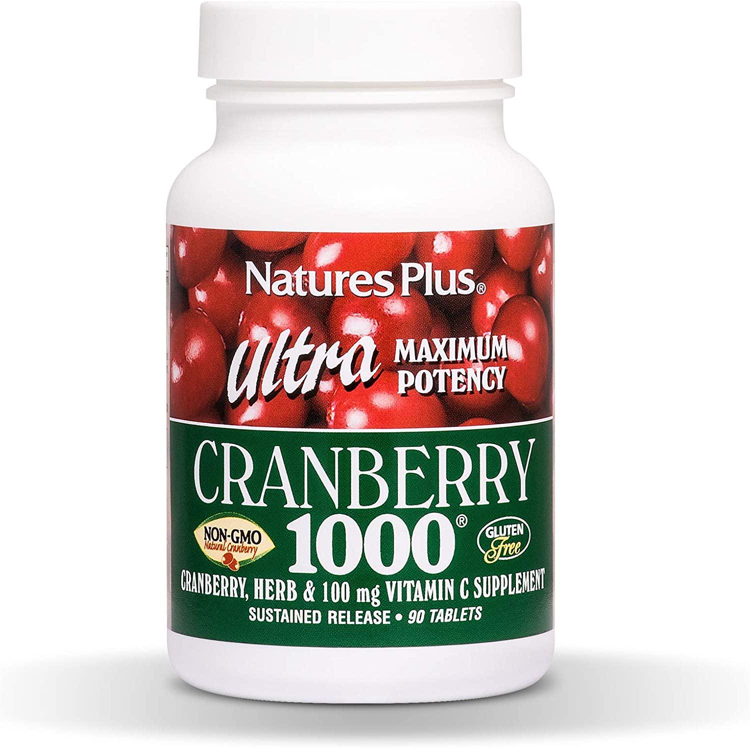 Натуральна добавка Natures Plus Ultra Cranberry 1000 90 таб. (9462)