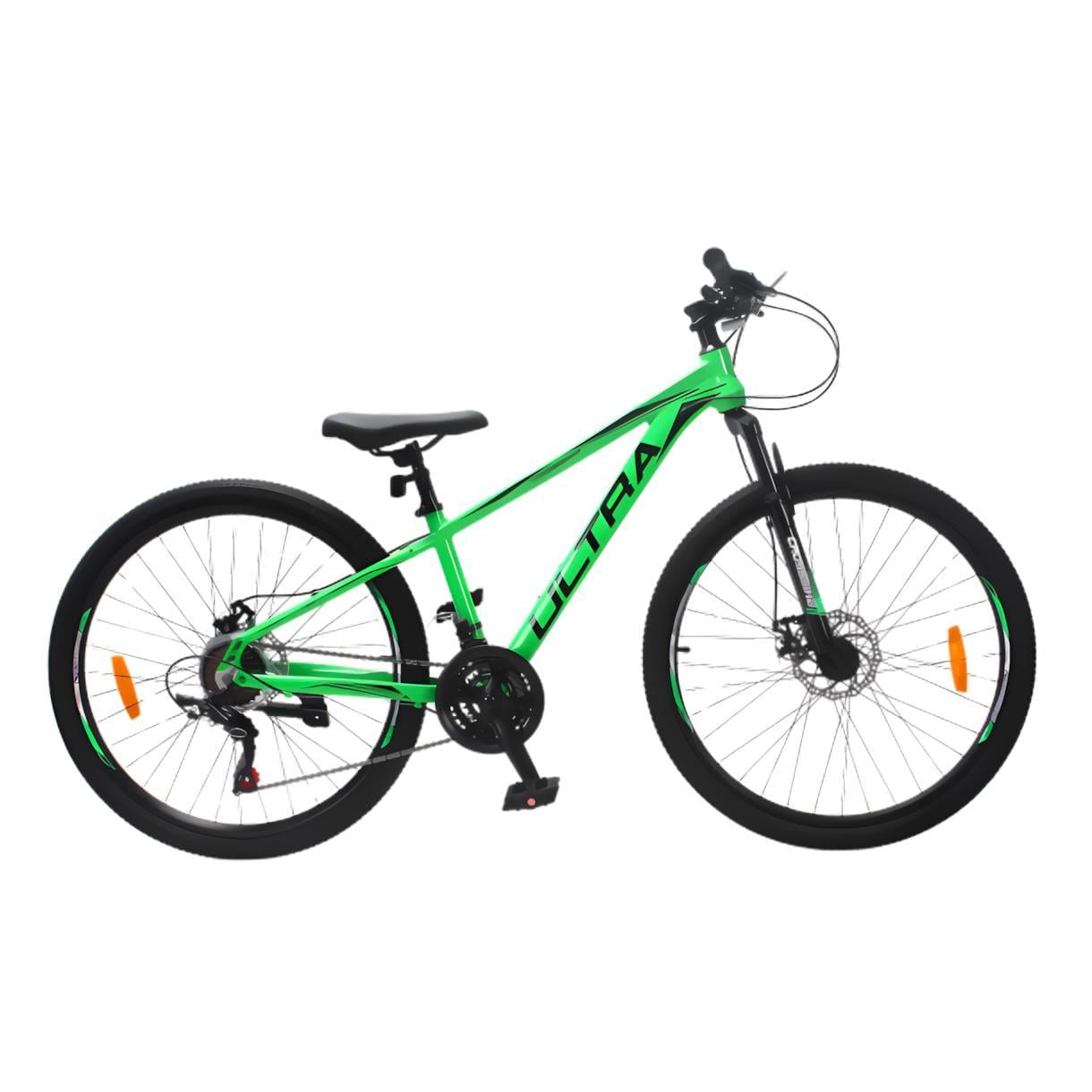 Велосипед CrossBike ULTRA 26" 13" Зелений/Чорний (357)