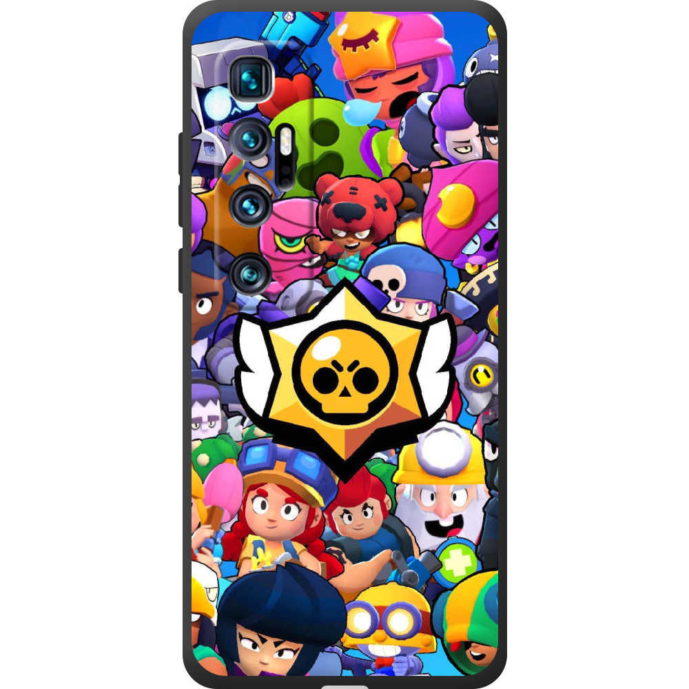 Чехол BoxFace Xiaomi Mi 10 Ultra Brawl Stars Черный силикон (44423-up2389-44450)