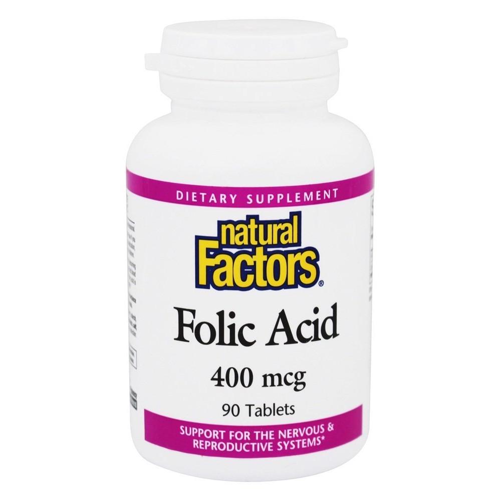 Добавка натуральная Folic Acid 400 мг 90 таблеток