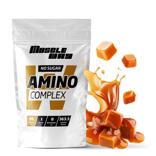 Аминокомплекс MuscleWay Amino Complex Карамель 90% белка без сахара на 40 порций 1 кг (21-125-am-mw-rs1.2)