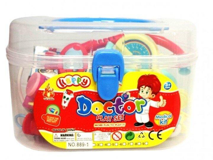 Детский игровой набор юного врача детская аптечка в чемоданчике (889-1)