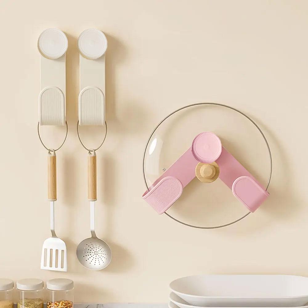 Тримач для кришок на вакуумній присосці Рожевий (TA0114_2) - фото 2 Тримач для кришок на вакуумній присосці Рожевий (TA0114_2) - фото 2