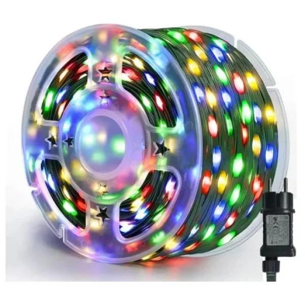 Гирлянда роса с пультом зеленая проволока от сети 50 м 500 LED (91011) Гирлянда роса с пультом зеленая проволока от сети 50 м 500 LED (91011)