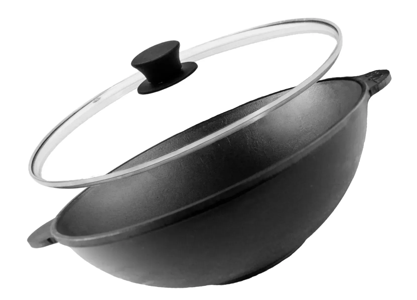 Сковорода з кришкою Brizoll WOK 3,7 л Чорний (W28-6)