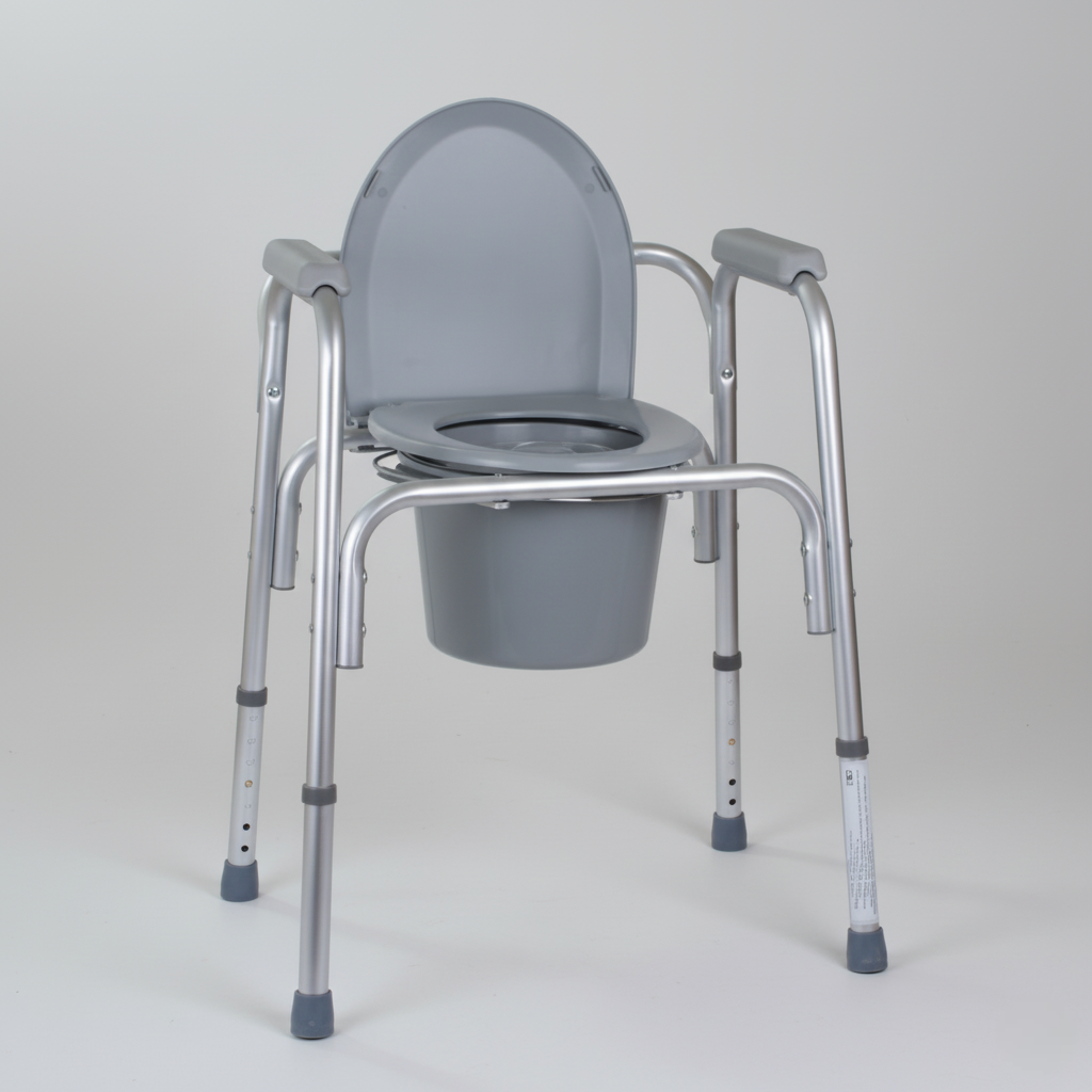 Стул-туалет алюминиевый 3в1 OSD-BL730200