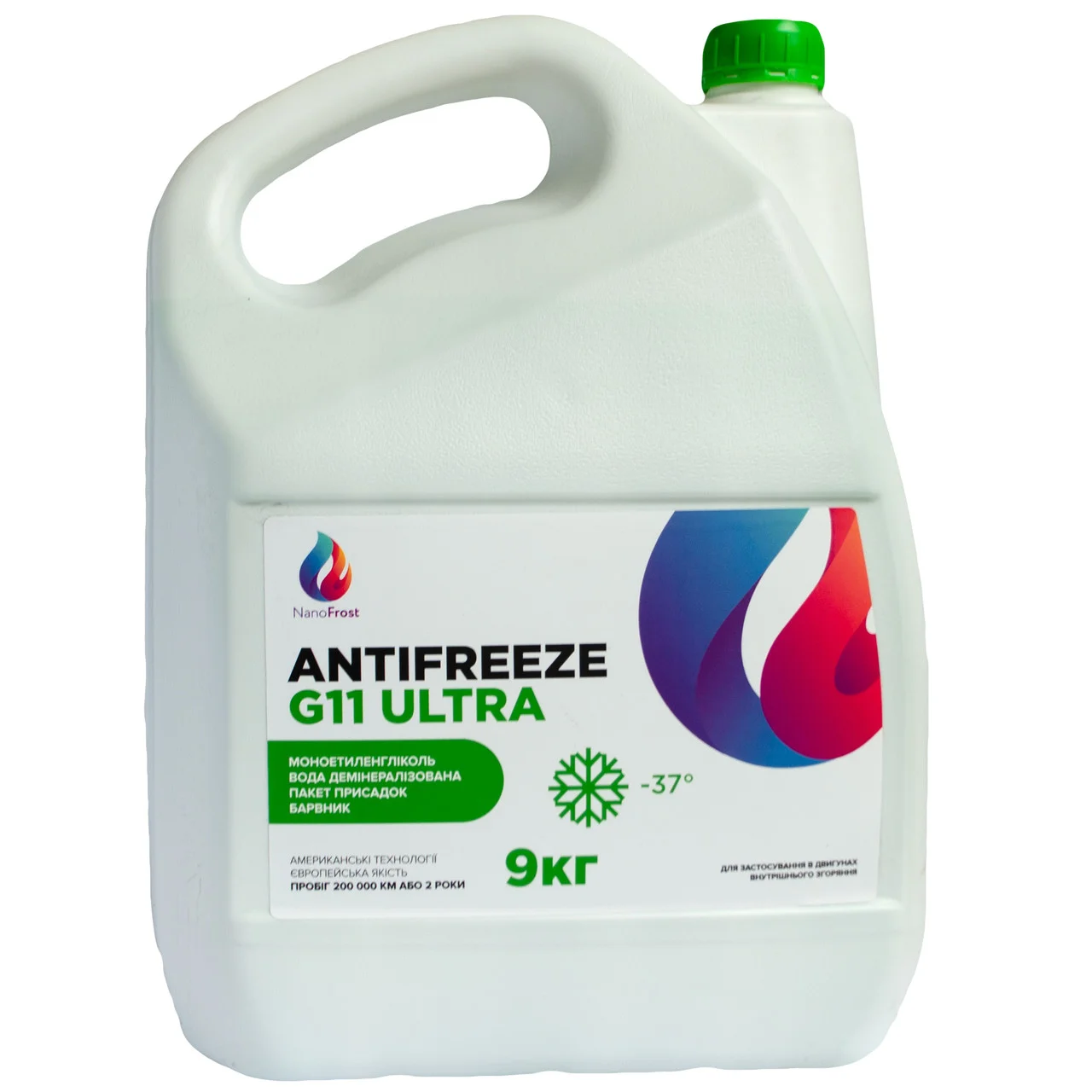 Антифриз NanoFrost G11 ULTRA 9 кг Зеленый