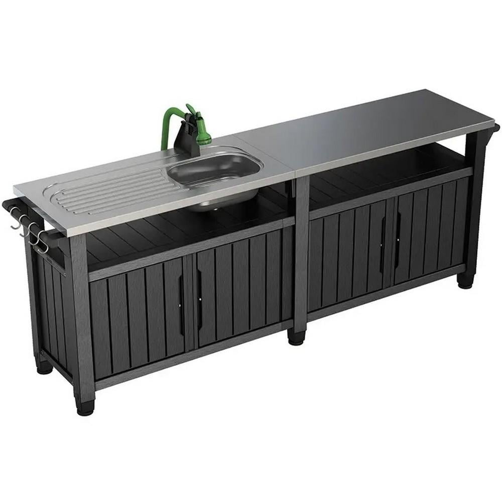 Стол садовый Keter Unity Chef 415 л Графитовый (249459)