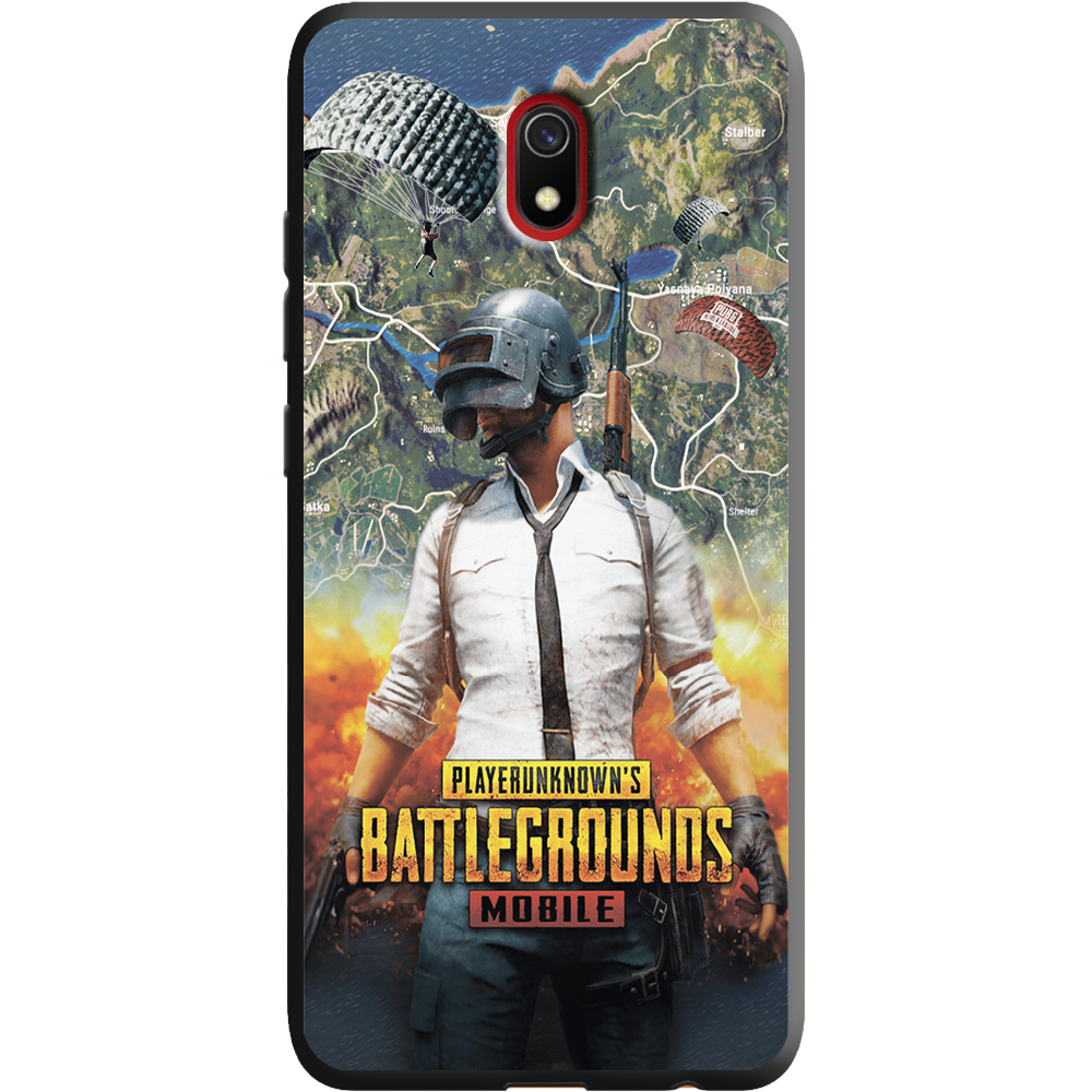 Чохол Boxface Xiaomi Redmi 8A PUBG Mobile Чорний силікон (38341-up2309-38671)