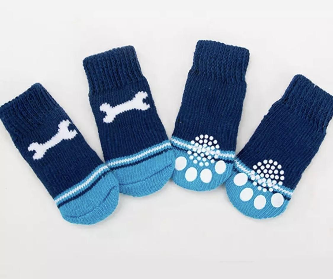 Шкарпетки для собак Bone з ковзними накладками M