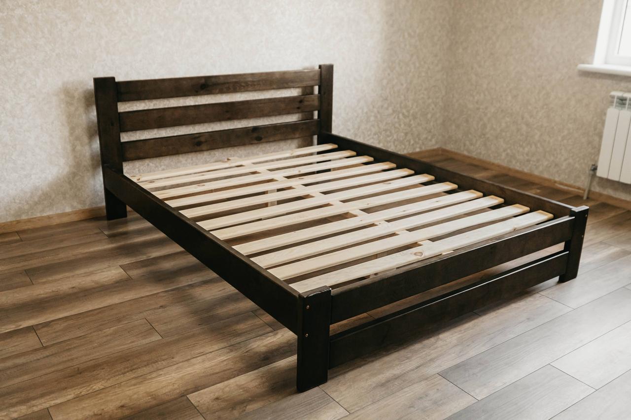 Ліжко двоспальне з масиву сосни 180x200 см Венге (1868834672) - фото 6 Ліжко двоспальне з масиву сосни 180x200 см Венге (1868834672) - фото 6