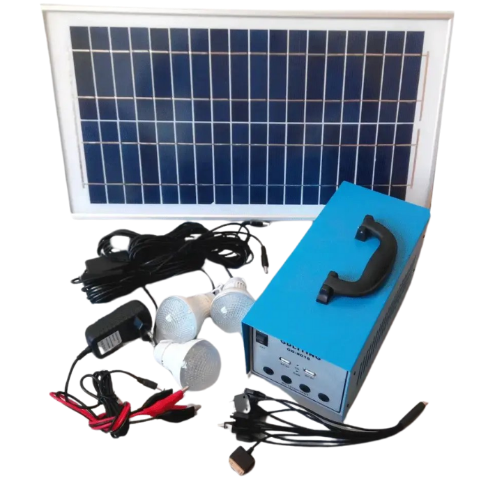 Солнечная система электроснабжения GDLite GD8018 18V 20W лампочки 3 шт.