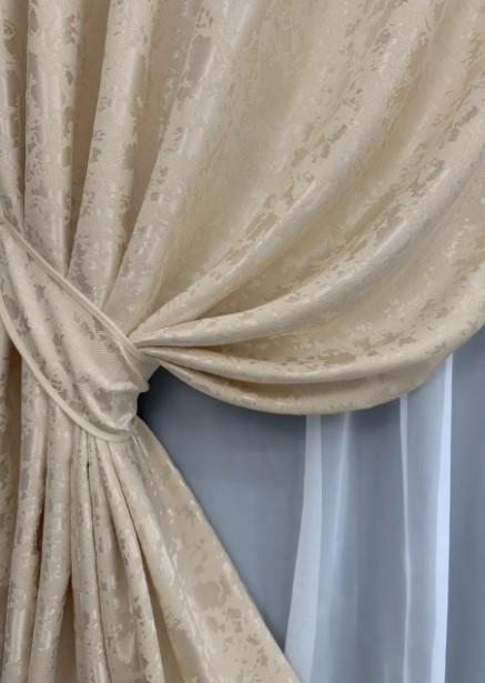 Тканина для штор льон Pavliani VO Айворі (1713ш) - фото 7 Тканина для штор льон Pavliani VO Айворі (1713ш) - фото 7