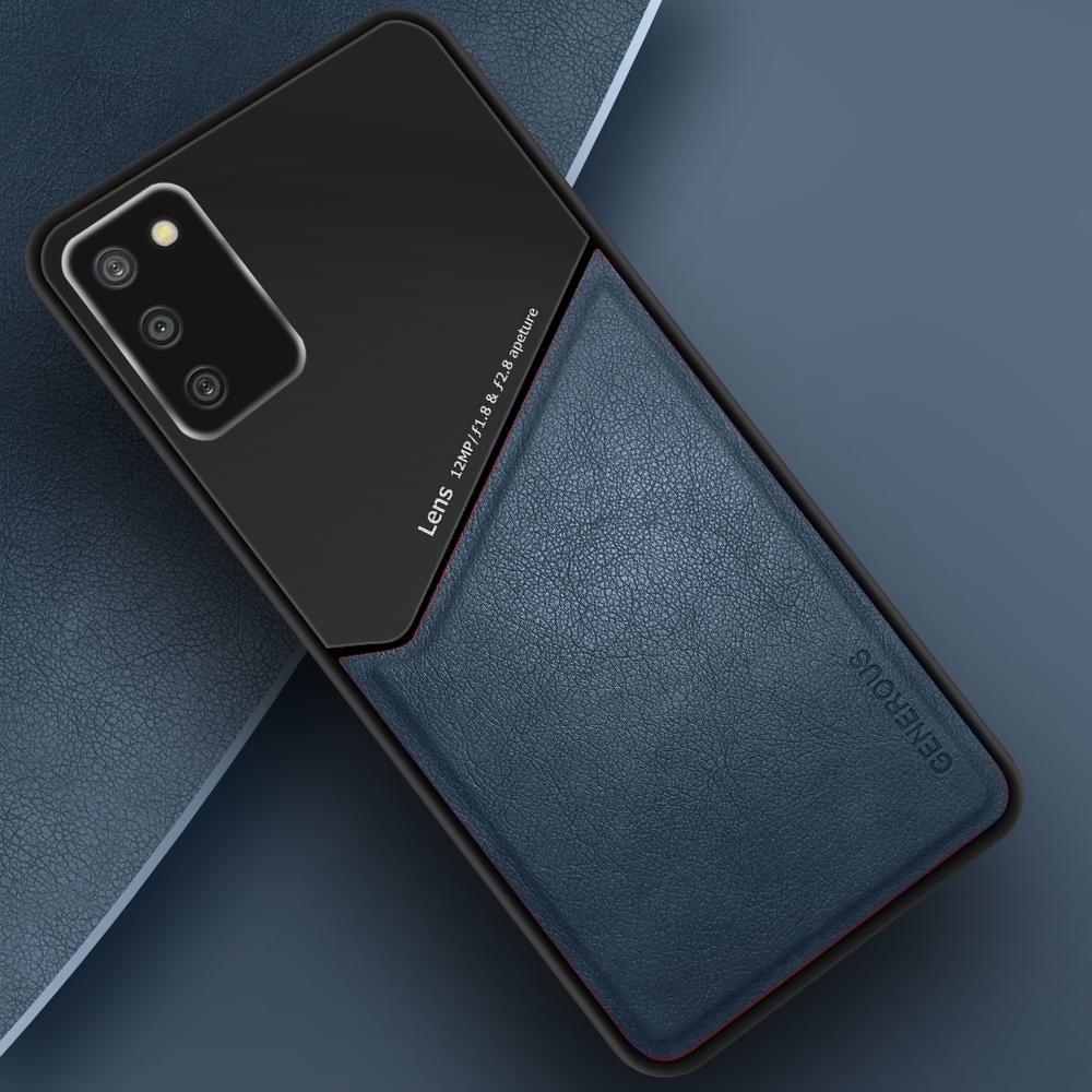 Комбинированный чехол Generous на Samsung Galaxy A02s A025 Blue (20017-28)